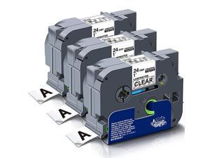 Compatible Label Tape Replacement for Brother Tze Tape Tze151 24mm Laminated for Brother PTouch PTD600 D600VP P700 P710BT P900W P950NW 2730 2430PC Black on Clear 094in x 262ft 3Pack Compatible Label Tape Replacement for Brother Tze Tape Tze151 24mm Laminated for Brother PTouch PTD600 D600VP P700 P710BT P900W P950NW 2730 2430PC Black on Clear 094in x 262ft 3Pack