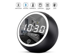 Alarm Clock RadioBluetooth V50HiFi SpeakerDual Alarms with SnoozeDigital Display with dimmerDual USB Output PortsFM Radio with Sleep TimerNight LightClock for bededrooms Alarm Clock RadioBluetooth V50HiFi SpeakerDual Alarms with SnoozeDigital Display with dimmerDual USB Output PortsFM Radio with Sleep TimerNight LightClock for bededrooms