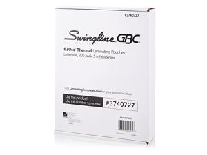 GBC Thermal Laminating Sheets Pouches Letter Size 5 mil EZUse 200Pk 1 Case of 6 Packs 3740727CS GBC Thermal Laminating Sheets Pouches Letter Size 5 mil EZUse 200Pk 1 Case of 6 Packs 3740727CS