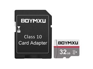 TF Memory Card 32GB TF Card with AdapterHigh Speed Memory Card Class 10 Memory Card for Phone Camera Computer
