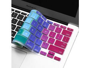 Keyboard Cover for 116 MacBook Air Model A1370 A1465 11 inch Ultra Thin Protective Skin 1 PCS Gradient Rainbow