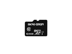 Center 256GB Class 10 SDXC Flash Memory Card with Adapter for Mobile Device Storage Phone, Tablet, Drone & Full HD Video Recording - 80MB/s UHS-I, C10, U1 (1 Pack)