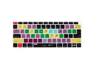 Shortcut Mac OS X Hot Keys Keyboard Cover Skin Compatible for 2018 Release MacBook Air 13 inch with Touch ID Model A1932 (It Doesn't Compatible Old MacBook Air 13" Model A1369 & A1466)