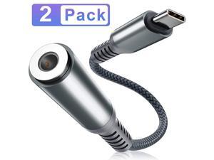 Type C to 3.5mm Adapter 2Pack,1/8 Inch Headphone Jack Audio Aux Converter for Samsung Galaxy S20 S21 FE Ultra Plus 21 20 Note 10,Google Pixel 5 XL,M1 iPad Pro 11 Air 4 4th 2020 5th Generation 2021 Type C to 3.5mm Adapter 2Pack,1/8 Inch Headphone Jack Audio Aux Converter for Samsung Galaxy S20 S21 FE Ultra Plus 21 20 Note 10,Google Pixel 5 XL,M1 iPad Pro 11 Air 4 4th 2020 5th Generation 2021