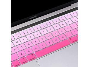 MacBook Pro Keyboard Cover with Touch Bar 13 inch Silicone Keyboard Skin and 15 inch Premium Ultra Thin TPU 2019-2016 (Apple Model A2159 A1989 A1990 A1706 A1707) Skin Protector - Fade Pink MacBook Pro Keyboard Cover with Touch Bar 13 inch Silicone Keyboard Skin and 15 inch Premium Ultra Thin TPU 2019-2016 (Apple Model A2159 A1989 A1990 A1706 A1707) Skin Protector - Fade Pink