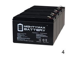ML9-12 - 12 Volt 9 AH SLA Battery - Pack of 4 Brand Product