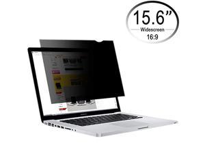 15.6 inch 16:9 Laptop Screen Privacy Filter, Removable Reusable Antiglare 60° Visible Angle Widescreen Monitor Protector Film for Lenovo, Dell, Samsung, HP, Acer Notebook (Black, 344x194)