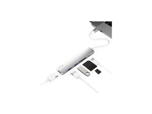 Slim USB C Hub, MacBook Pro M1 USB Adapter, USB C Hub Adapter for MacBook Air Pro M1 2021-2016, iPad Pro, XPS, and More, with USB 3.0, HDMI, USB-C and SD/Micro Card Reader (Silver) Slim USB C Hub, MacBook Pro M1 USB Adapter, USB C Hub Adapter for MacBook Air Pro M1 2021-2016, iPad Pro, XPS, and More, with USB 3.0, HDMI, USB-C and SD/Micro Card Reader (Silver)