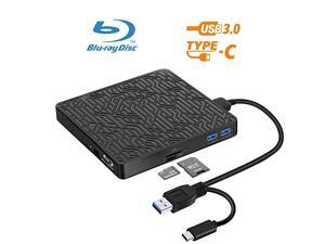 in 1 External Bluray DVD Drive USB30TypeC Blu Ray Drive Player Slim Optical CD DVD Drive Burner with SDTF Card Reader2 USB30 Hubs for Windows XP7810 MacOS LinuxMacBook Laptop Desktop in 1 External Bluray DVD Drive USB30TypeC Blu Ray Drive Player Slim Optical CD DVD Drive Burner with SDTF Card Reader2 USB30 Hubs for Windows XP7810 MacOS LinuxMacBook Laptop Desktop