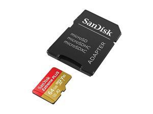 Extreme Plus microSDXC UHS-I Card with Adapter, 64GB, SDSQXBZ-064G-ANCMA Extreme Plus microSDXC UHS-I Card with Adapter, 64GB, SDSQXBZ-064G-ANCMA