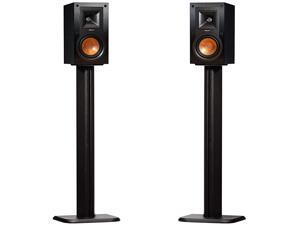 Bookshelf Speaker Stand Pair - Heavy Duty MDF Energy-Absorbing Design - Works with Klipsch, Polk, JBL & Other Bookshelf Speakers - Includes Cable Management Channel & Carpet Spikes Bookshelf Speaker Stand Pair - Heavy Duty MDF Energy-Absorbing Design - Works with Klipsch, Polk, JBL & Other Bookshelf Speakers - Includes Cable Management Channel & Carpet Spikes