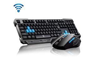 Keyboard Mouse CombosWaterproof Multimedia 24GHz Wireless Gaming Keyboard with USB Cordless Ergonomic Mouse DPI Control For Desktop PC LaptopBlack Keyboard Mouse CombosWaterproof Multimedia 24GHz Wireless Gaming Keyboard with USB Cordless Ergonomic Mouse DPI Control For Desktop PC LaptopBlack