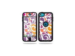 Skin Compatible with OtterBox Defender Apple iPod Touch 5G 5th Generation Case wrap Sticker Skins Swirly Girly