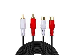 RCA Extension CableGold Plated RCA Male to Female Stereo Audio Extension Cable 65ft RCA Extension CableGold Plated RCA Male to Female Stereo Audio Extension Cable 65ft