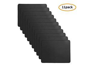 Mouse Pad 11 Pcs Black Extended Gaming Mouse Pad with NonSlip Rubber Base Textured with Stitched Edges
