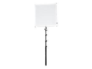 Studio Solutions 75cm x 75cm 295in x 295in Boom Sun Scrim Collapsible Frame Diffusion SilverWhite Reflector Kit with Boom Handle and Carry Bag