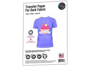 Inkjet Printable IronOn Heat Transfer for Dark Fabrics 85 x 11 inch 50 Sheets Inkjet Printable IronOn Heat Transfer for Dark Fabrics 85 x 11 inch 50 Sheets