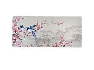 Gaming Mouse Pad with Floral DesignXXL Mousepad354x157x01203cm Thick Desk Pad Keyboard Mat NonSlip Base WaterResistant Plum Blossom 354X157X012in Gaming Mouse Pad with Floral DesignXXL Mousepad354x157x01203cm Thick Desk Pad Keyboard Mat NonSlip Base WaterResistant Plum Blossom 354X157X012in