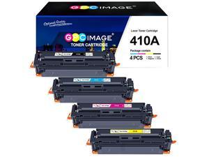 Compatible Toner Cartridge Replacement for HP 410A CF410A CF411A CF412A CF413A to use with Color Laserjet Pro MFP M477fdw M477fdn M477fnw Pro M452dn M452nw M452dw Printer Toner (4 Pack)