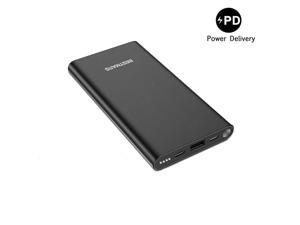 30 18W Quick Charge Power Bank QC Portable Charger High Speed 10000mAh Fast Charging USBC Back Up Battery Pack Compatible for iPhone 11 Pro Max Samsung Galaxy S10 S9 S8 Note 9 8 Cell Phone Black