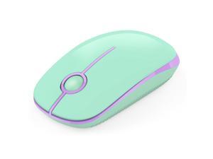 Jelly Comb 2.4G Slim Wireless Mouse with Nano Receiver MacBook Peacock Laptop Less Noise PC Computer Portable Mobile Optical Mice for Notebook