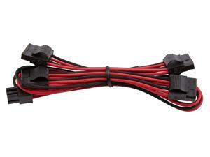 Cable Length: 0.8m, Color: 5pcs Computer Cables GPU PCI-e 6Pin Male 1 to 3 SATA Power Supply Cable Multiplier for Corsair AXi Series AX1500i AX1200i AX860i AX760i Modular PSU