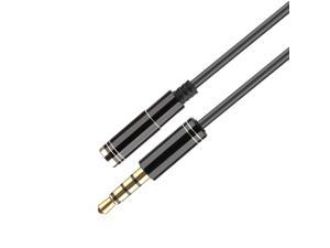 3.5mm 1M 4 Pole Jack Male To Male Earphone Headphone Audio Extension Cable U YT