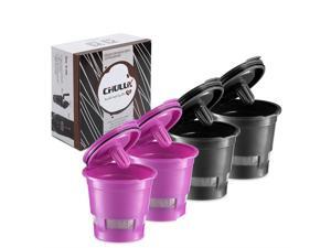 CHULUX 4-Pack Reusable Mesh Coffee Filter for Single Cup Coffee Maker,Universal Refillable Ground Coffee Cup CHULUX 4-Pack Reusable Mesh Coffee Filter for Single Cup Coffee Maker,Universal Refillable Ground Coffee Cup