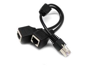 RJ45 Ethernet Splitter Cable RJ45 1 Male to 2 Female LAN Ethernet Splitter Adapter Cable Suitable Super Cat5 Cat5e Cat6 Cat7 LAN Ethernet Network Extension Cable Adapter RJ45 Ethernet Splitter Cable RJ45 1 Male to 2 Female LAN Ethernet Splitter Adapter Cable Suitable Super Cat5 Cat5e Cat6 Cat7 LAN Ethernet Network Extension Cable Adapter