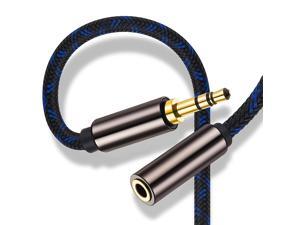 3PCS 3.5mm 5ft Braided 1.5M Auxiliary Cord Male to Male Audio Cable 