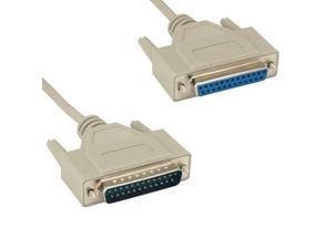 KENTEK 6 Feet FT DB25 Null Modem Serial Printer Cable Cord Connector 28 AWG RS-232 Crossover 25 Pin Male to Female M/F Molded D-Sub Port for PC Mac Linux Printer Data Transfer KENTEK 6 Feet FT DB25 Null Modem Serial Printer Cable Cord Connector 28 AWG RS-232 Crossover 25 Pin Male to Female M/F Molded D-Sub Port for PC Mac Linux Printer Data Transfer