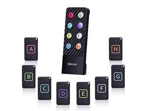 Upgraded Key Finder Wireless RF Item Locator Tracker Support Remote Control 1 RF Transmitter and 8 Receivers PetWalletPhoneGlasses Tracker Upgraded Key Finder Wireless RF Item Locator Tracker Support Remote Control 1 RF Transmitter and 8 Receivers PetWalletPhoneGlasses Tracker