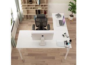LShaped Desk Large Corner Desk Folding Table Computer Desk Home Office Table Computer Workstation White DNDND11WW LShaped Desk Large Corner Desk Folding Table Computer Desk Home Office Table Computer Workstation White DNDND11WW