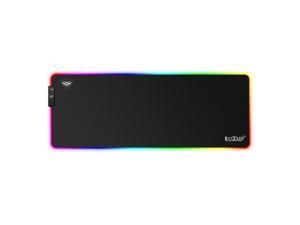 PCCOOLER Gaming Mouse Pad Large 12 Lighting Modes RGB Mouse Pad Anti-Slip Rubber Base and Waterproof Computer Mouse Mat for Game and Work, 800 x300 x4 mm