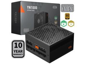 PCCOOLER CPS YN1000 Fully Modular Power Supply, 80 PLUS Gold 1000W PSU, 12V-2x6 Cable, ATX 3.1 & PCIe 5.1 Ready, 105°C Rated Japanese Capacitors, ECO Mode, 135mm FDB Fan, 10 Years Warranty