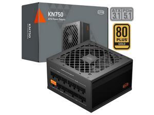 PCCOOLER CPS KN750 Fully Modular Power Supply, 80 PLUS Gold 750W PSU, Native 12V-2x6 Connector, ATX 3.1 & PCIe 5.1 Ready, Dual CPU Power Cables, 105°C Rated Japanese Capacitors, P3-KN750-G1F