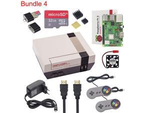 New NESPi CASE+ Raspberry Pi 3 Model B+ Full Kits + 32GB SD Card + 3A Power Adapter + Heat Sink + 2 Gamepad Controller for Retropie New NESPi CASE+ Raspberry Pi 3 Model B+ Full Kits + 32GB SD Card + 3A Power Adapter + Heat Sink + 2 Gamepad Controller for Retropie