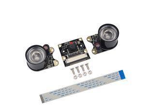 Raspberry Pi 3 Model B+ Camera Night Vision 5MP 1080P 720P Camera Module + 2 Infrared LED Light for all version Raspberry Pi Raspberry Pi 3 Model B+ Camera Night Vision 5MP 1080P 720P Camera Module + 2 Infrared LED Light for all version Raspberry Pi
