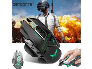Professional Mechanical USB Wired Gaming Mouse 3200DPI 11 Buttons Macro Definition Computer Game Mice (black/sliver)