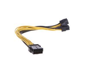 CPU 8-Pin To Double PCI-E 8-Pin (6P+2P) Splitter Cable Power Supply Cord 25cm CPU 8-Pin To Double PCI-E 8-Pin (6P+2P) Splitter Cable Power Supply Cord 25cm