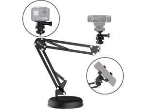 SIGSIT Desktop Webcam Stand Suspension Boom Scissor Arm Stand with Base for Logitech Webcam C922 C930e C930 C920 C615, Gopro Hero 7/6/5/4 and Cellphone SIGSIT Desktop Webcam Stand Suspension Boom Scissor Arm Stand with Base for Logitech Webcam C922 C930e C930 C920 C615, Gopro Hero 7/6/5/4 and Cellphone