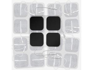 2" Square TENS Unit Electrodes 20-Pack Electro Pads for TENS Therapy - Compatible with Most TENS Machine Models - 20-Piece Value Pack - Self-Adhering, Reusable and Premium Quality