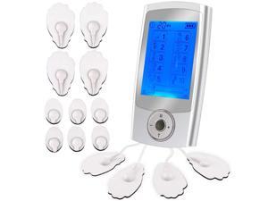 Rechargeable Tens Unit Double Output Muscle Stimulator with 10 Modes and 14 Tens Unit Pads FDA Approved Tens Units for Pain Relief Massager