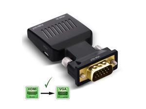 Active 1080P Female HDMI to VGA Male Converter Adapter Dongle with 3.5mm Stereo Audio portable HDMI Connector for Laptop PC PS3 Xbox STB Blu-ray DVD TV Stick Active 1080P Female HDMI to VGA Male Converter Adapter Dongle with 3.5mm Stereo Audio portable HDMI Connector for Laptop PC PS3 Xbox STB Blu-ray DVD TV Stick