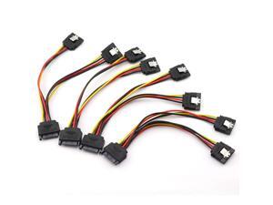 4PCS SATA 15-Pin Power Adapter Line SATA 15 Pin Male to 2 SATA 15 Pin Female Power Extension Cable Splitter SATA to SATA Connector 4PCS SATA 15-Pin Power Adapter Line SATA 15 Pin Male to 2 SATA 15 Pin Female Power Extension Cable Splitter SATA to SATA Connector