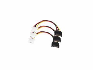 SATA Power Cable Adapter 3 Pack SATA 15 Pin Male to Molex LP4 Female Power Cable 8-inch SATA Power Cable Adapter 3 Pack SATA 15 Pin Male to Molex LP4 Female Power Cable 8-inch