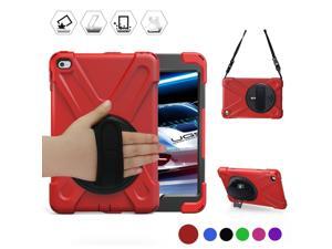 Werleo for iPad Mini 4 Case Three Layer Drop Protection Shockpoof Rugged Heavy Duty iPad Mini 4 Protective Case With a 360 Degree Swivel Stand Hand Strap and a Shoulder Strap for iPad Mini 4 Case Werleo for iPad Mini 4 Case Three Layer Drop Protection Shockpoof Rugged Heavy Duty iPad Mini 4 Protective Case With a 360 Degree Swivel Stand Hand Strap and a Shoulder Strap for iPad Mini 4 Case