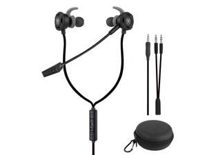 35 MM Gaming Headphone Wired Gaming Earphone Noise Cancelling Stereo Bass ESport Earphone with Adjustable Mic for PS4 Xbox One Laptop Cellphone PC