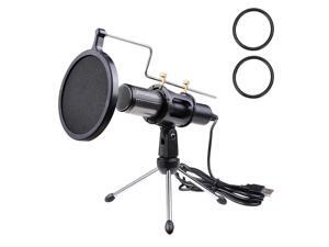 Condenser Microphone Portable Mini Recording Microphone with Tripod Stand USB Plug Play Home Studio Microphones for PC Online Chat Voice Recording Skype Tablets Laptops PC YouTube Condenser Microphone Portable Mini Recording Microphone with Tripod Stand USB Plug Play Home Studio Microphones for PC Online Chat Voice Recording Skype Tablets Laptops PC YouTube