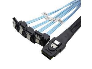 Werleo 1.6ft Mini SAS to 4 SATA Cable sas breakout cable Mini SAS Male SFF-8087 to 4 SATA female Cable Multi-Lane Mini SAS Host Internal Cable to target HDD Hard Drive Splitter Cable Werleo 1.6ft Mini SAS to 4 SATA Cable sas breakout cable Mini SAS Male SFF-8087 to 4 SATA female Cable Multi-Lane Mini SAS Host Internal Cable to target HDD Hard Drive Splitter Cable